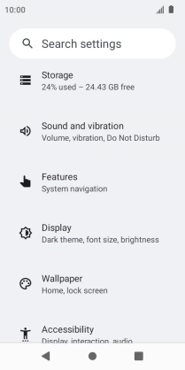 Press Sound and vibration.