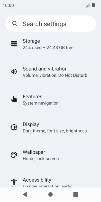 Press Sound and vibration.