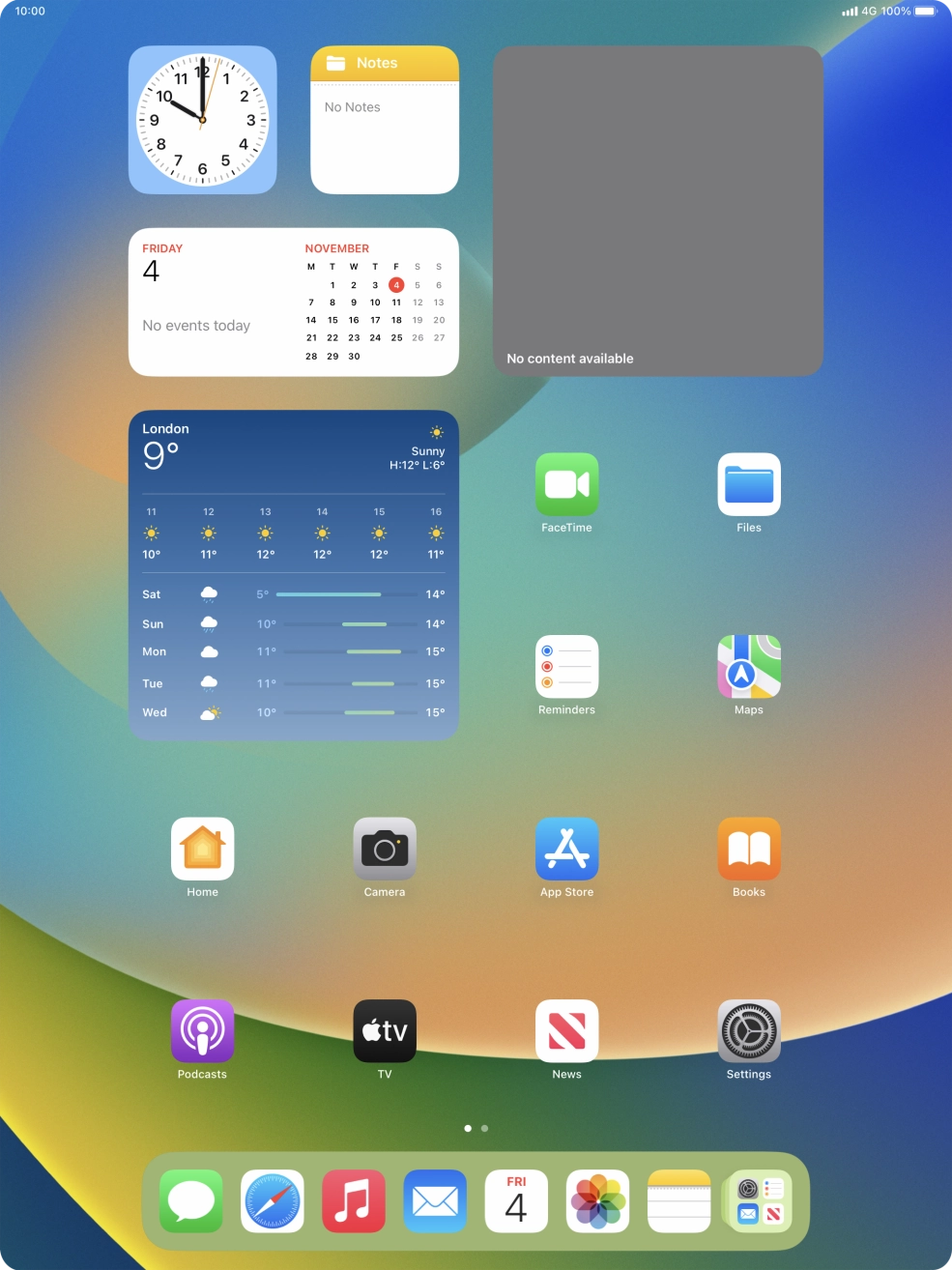 Slide your finger right on the screen. Slide your finger right on the screen.
