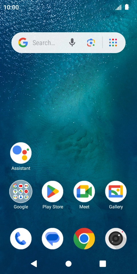 Slide two fingers downwards starting from the top of the screen.