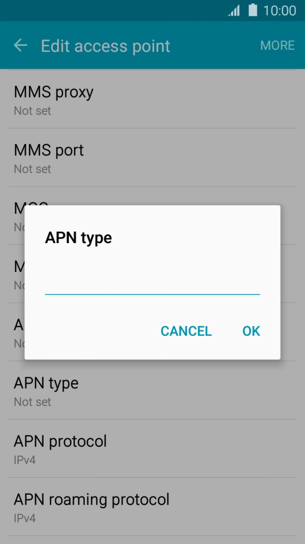 Key in mms and press OK.