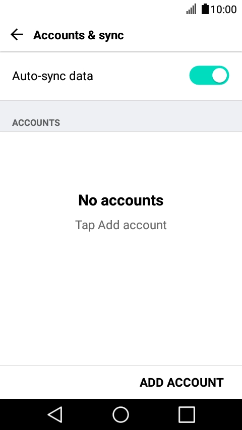 Press ADD ACCOUNT. Press ADD ACCOUNT.