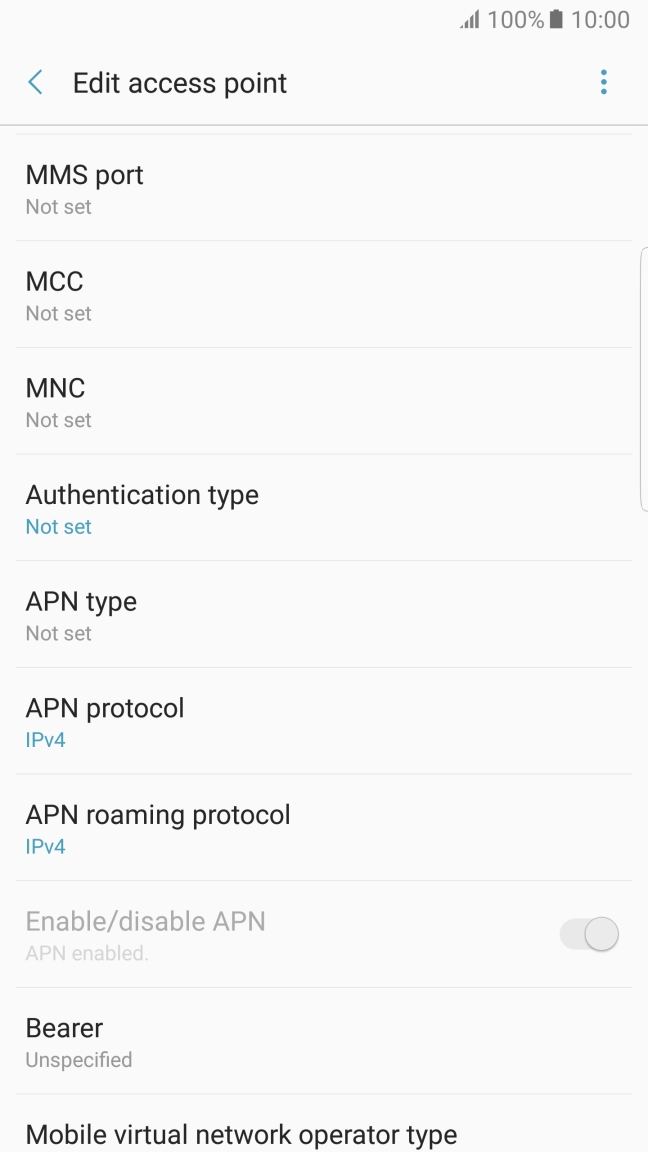 Press MMS port. Press MMS port.