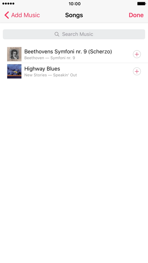 Go to the required category and press the required audio file.