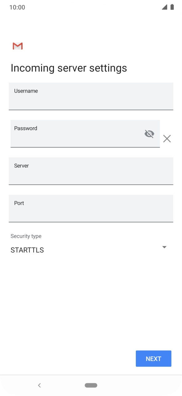 Press the field below 