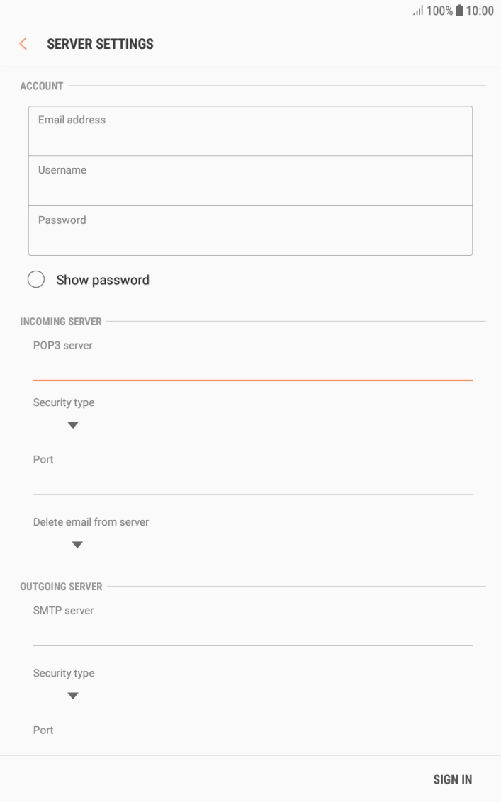 Press the field below Press the field below