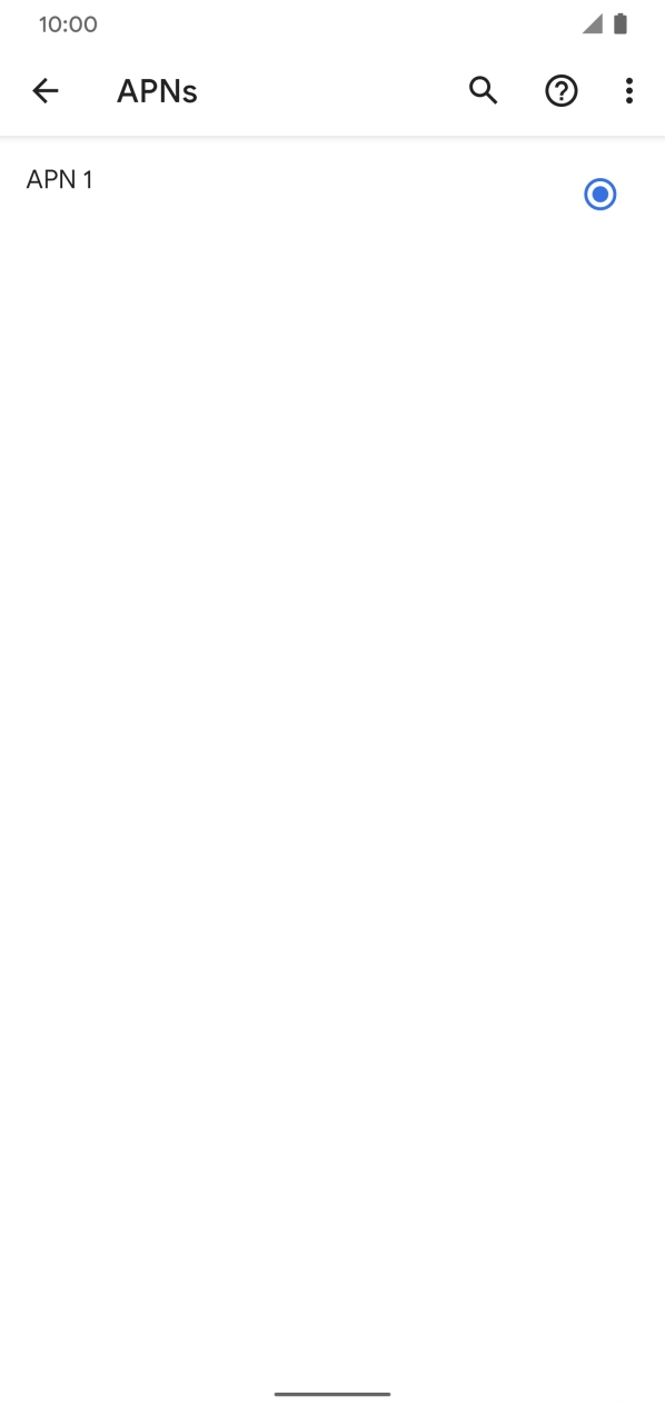 Press the menu icon. Press the menu icon.