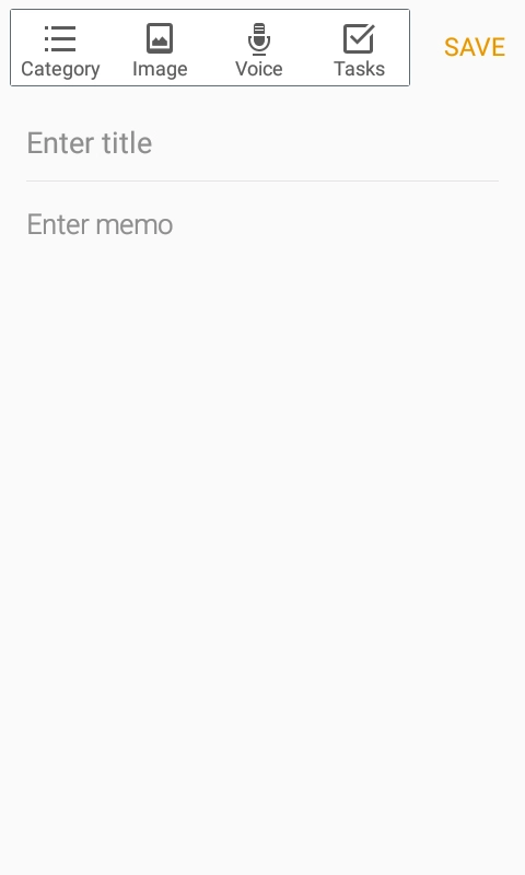 Press Enter memo and write the text for your note.