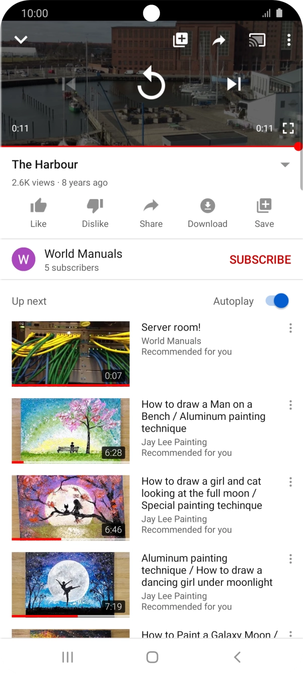 Press the Home key to return to the home screen.