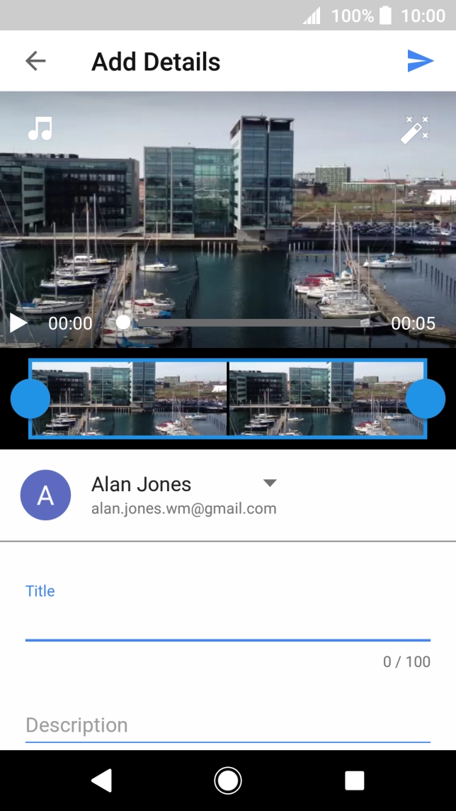 Press the field below 