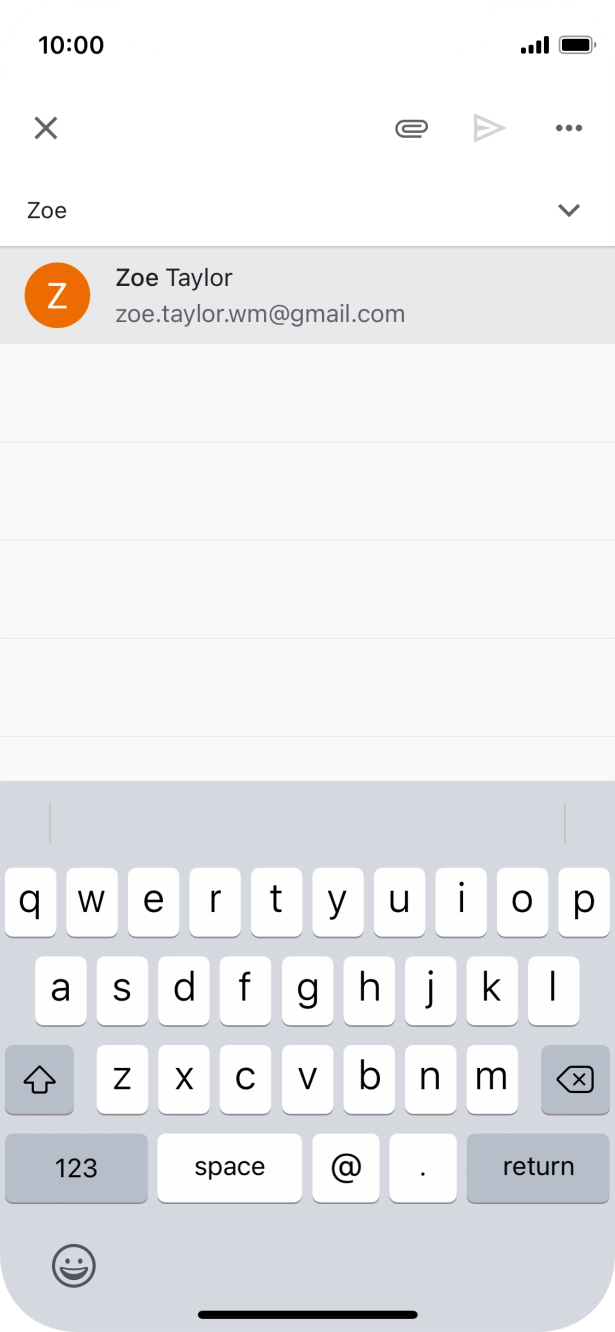 Press the required contact.
