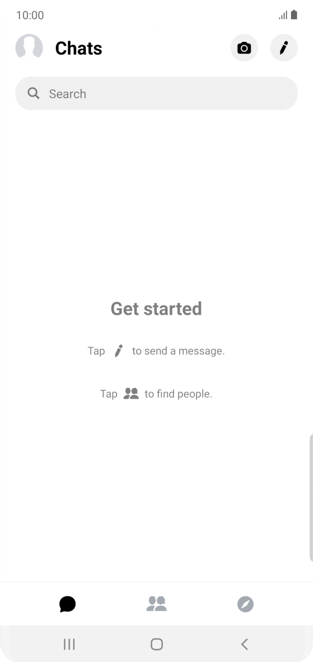 Press the new message icon.