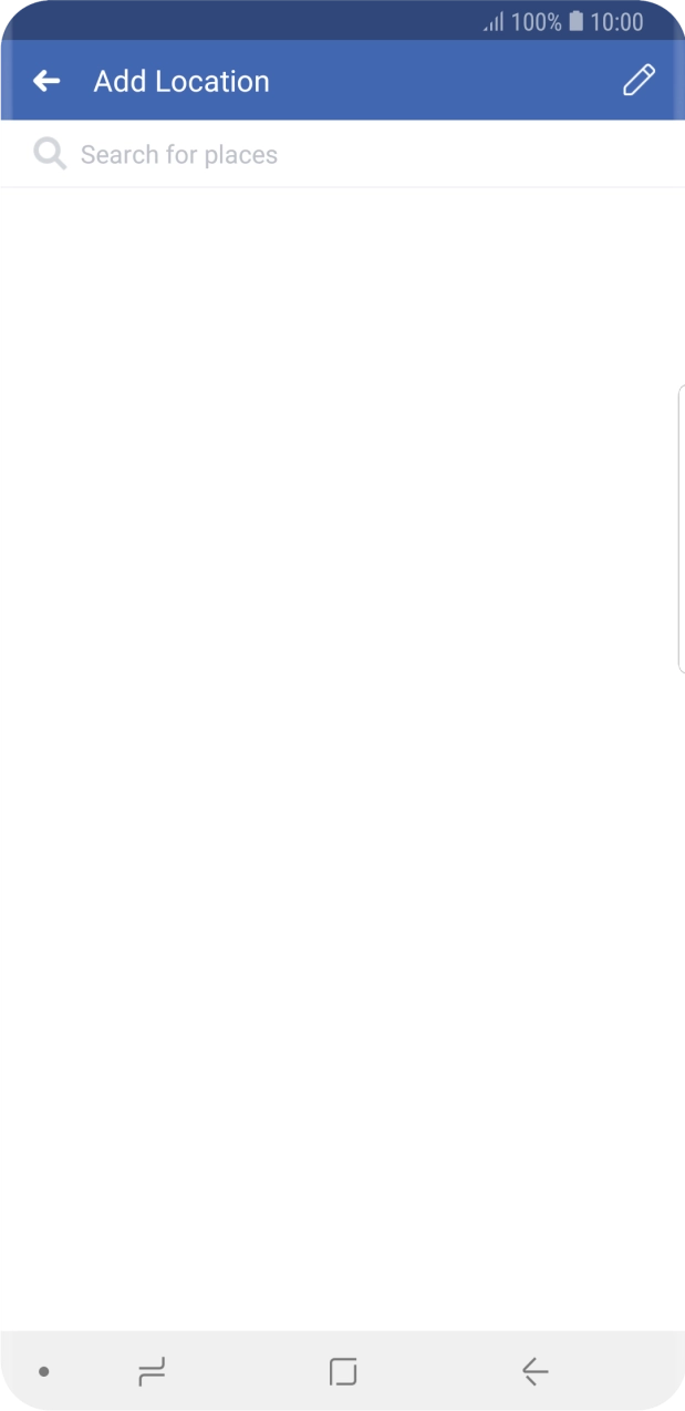 Press the search field and key in the required search word.