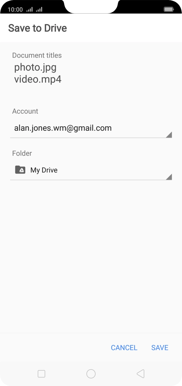 Press the field below 