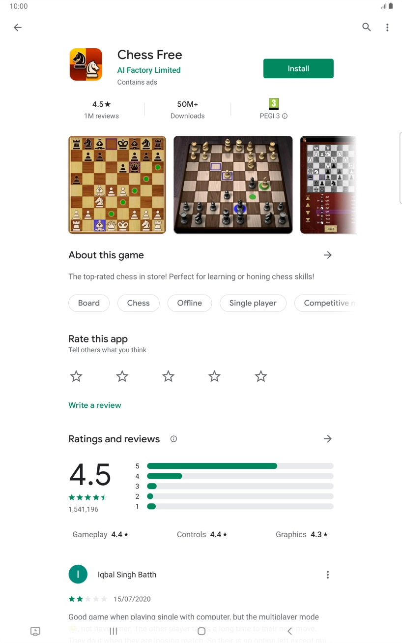 Press Install and follow the instructions on the screen to install the app. Press Install and follow the instructions on the screen to install the app.