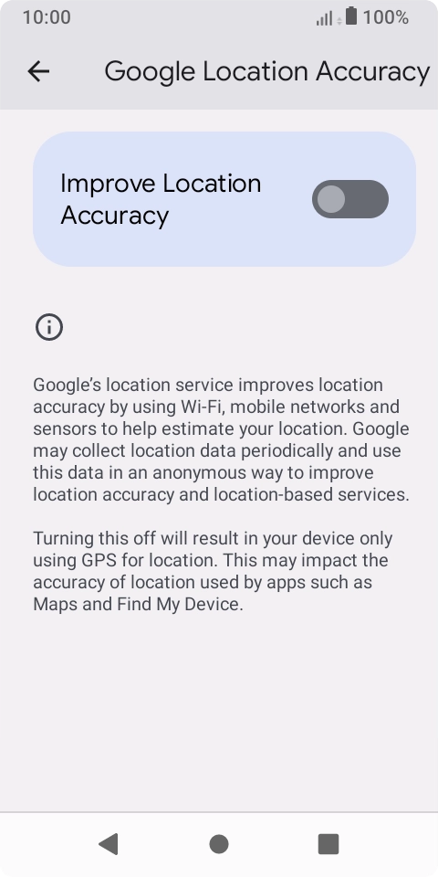 If you press the indicator next to 