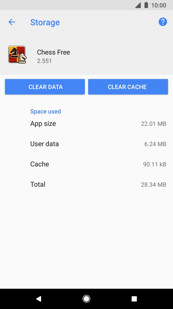 Press CLEAR CACHE.