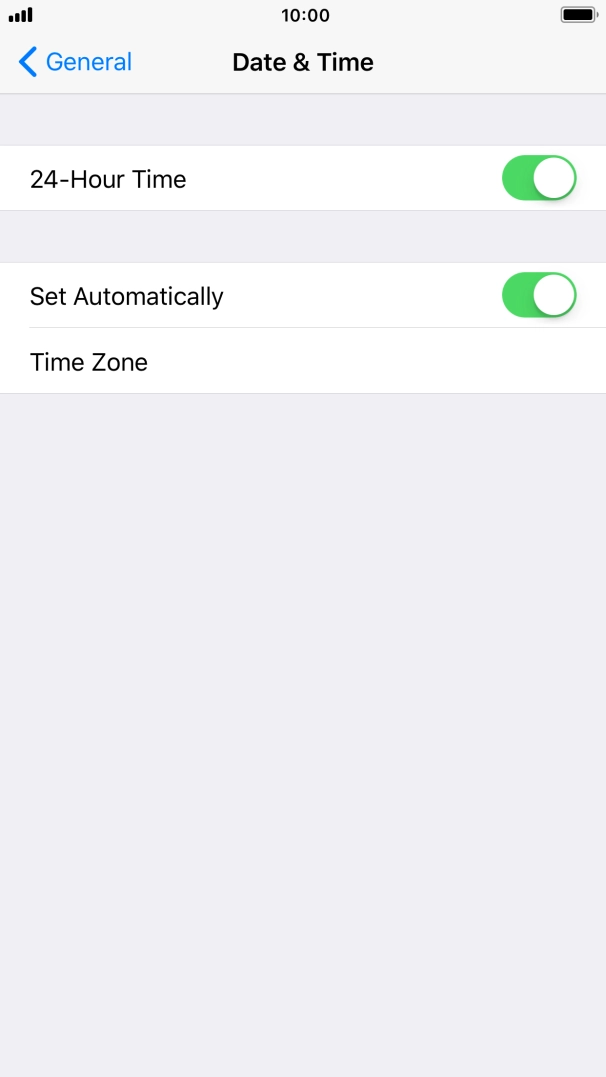 Press the Home key to return to the home screen.