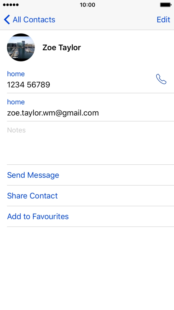 Press the Home key to return to the home screen.
