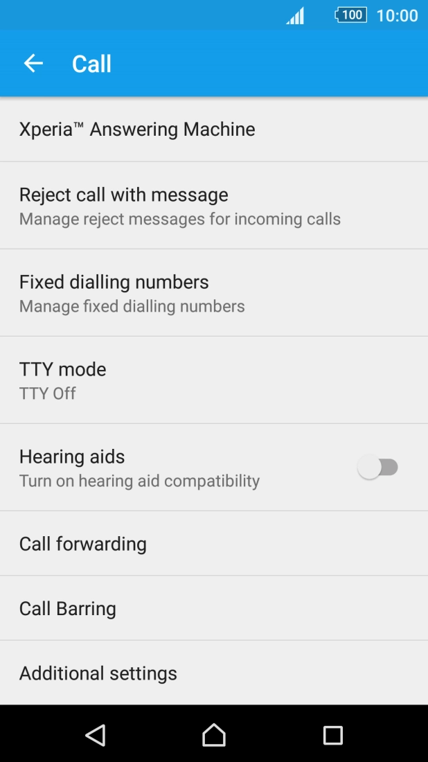 Press Call forwarding.