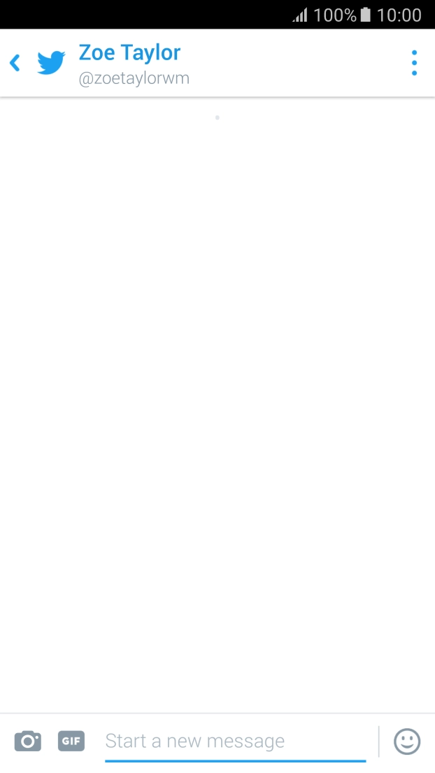 Press the text input field.