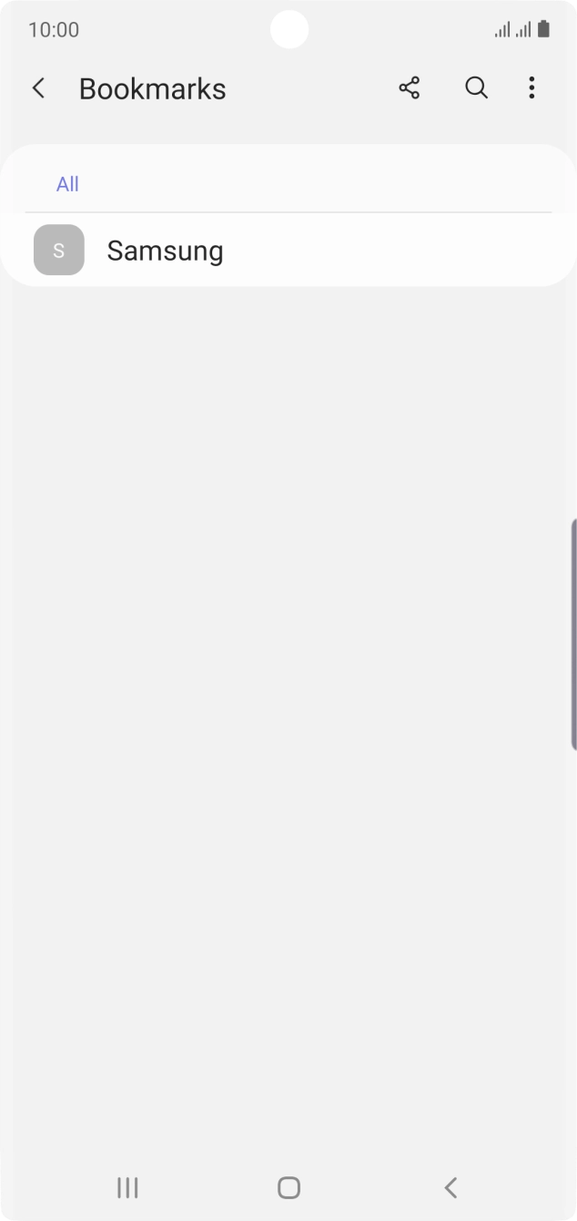 Press the required bookmark.