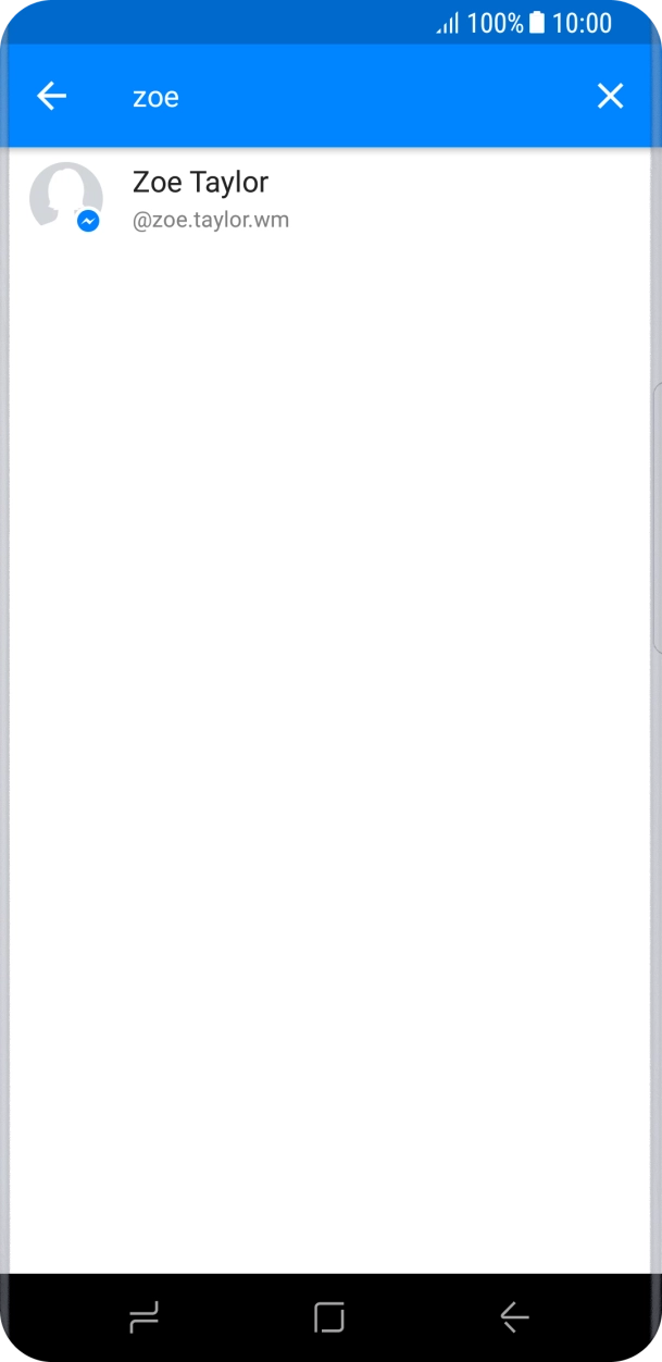 Press the required contact.