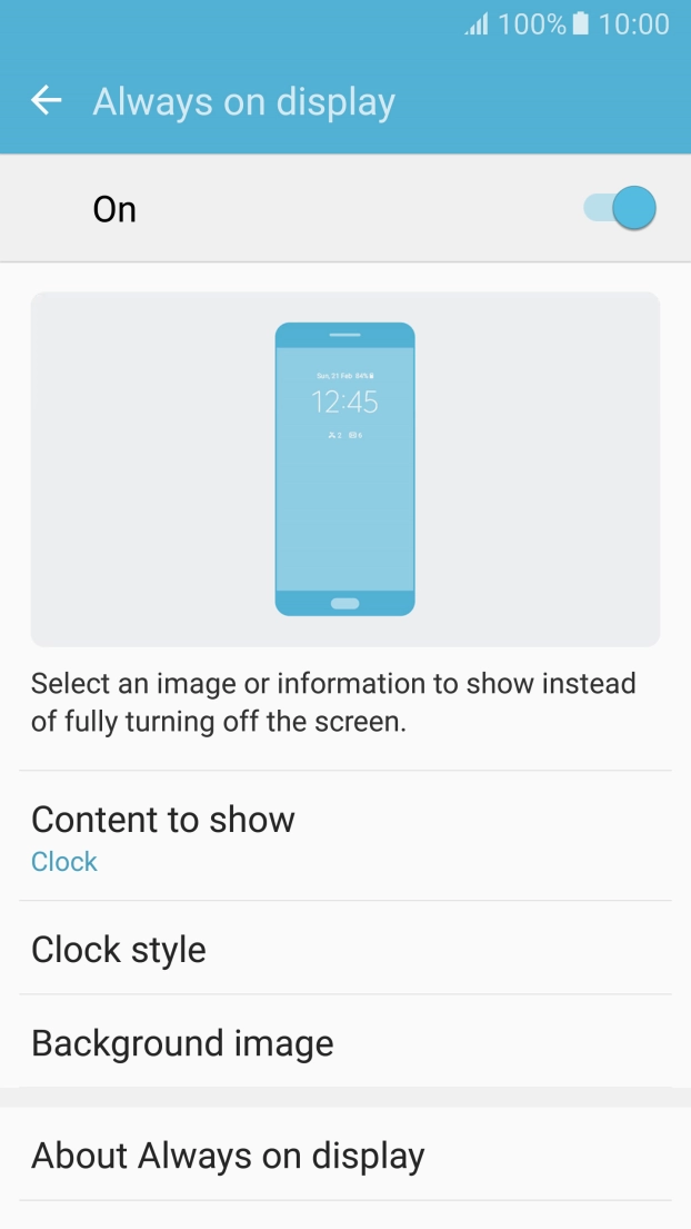 If you turn on the function, press Content to show and follow the instructions on the screen to select the required settings.