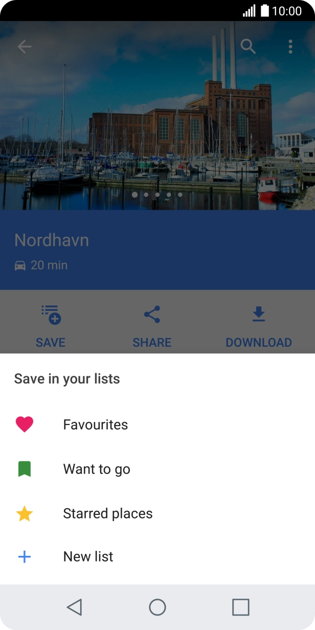 Press the required setting.