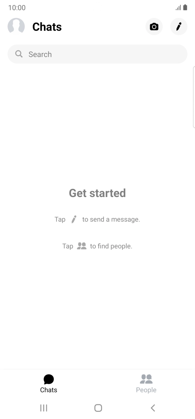 Press the new message icon.