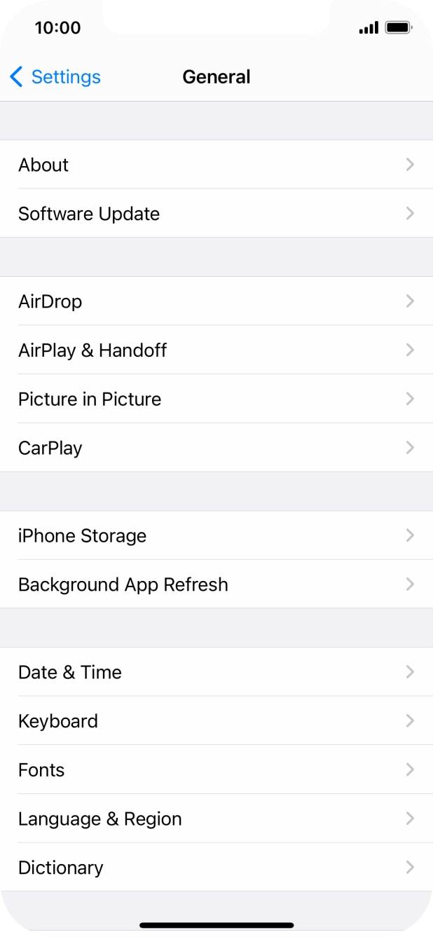 Press iPhone Storage.