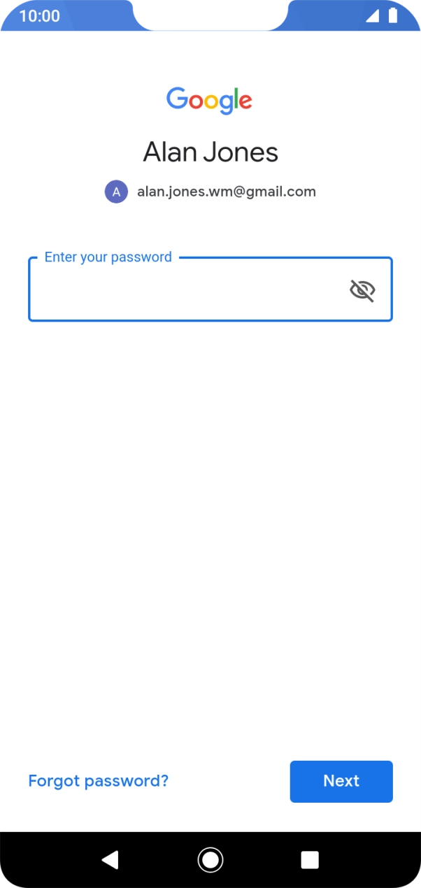 Press the field below 