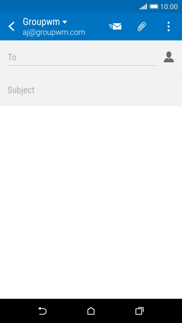 Press To and key in the first letters of the recipient's name.