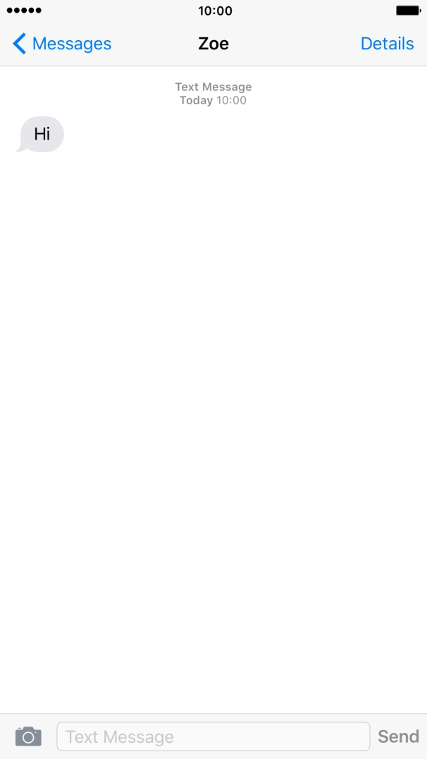 Press the text input field.