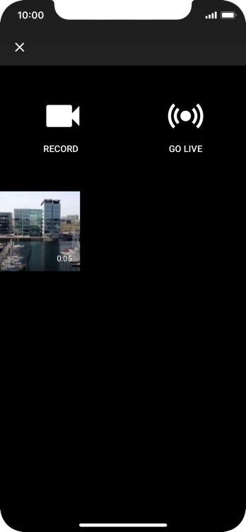 Press the required video clip.