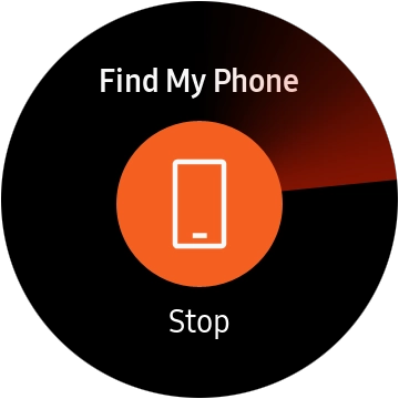 Press Stop when you've found your phone.