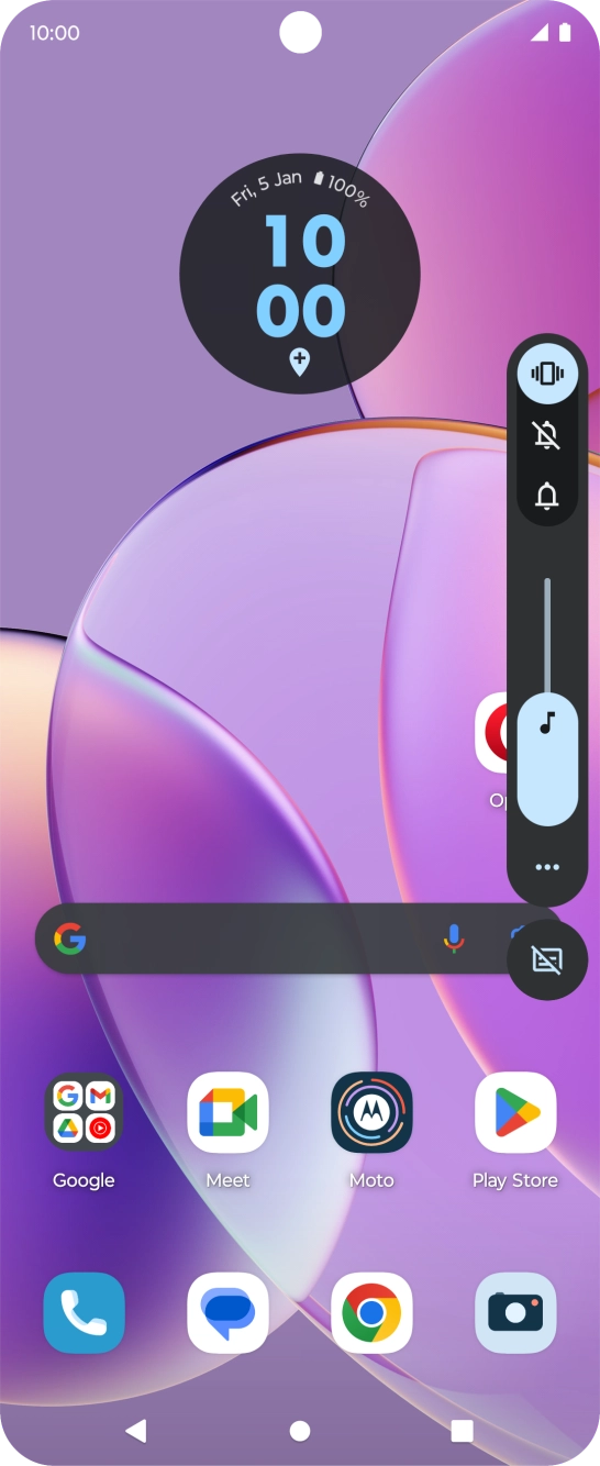 Press the Home key to return to the home screen.