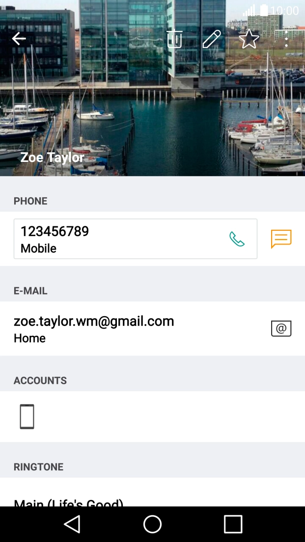 Press the Home key to return to the home screen.