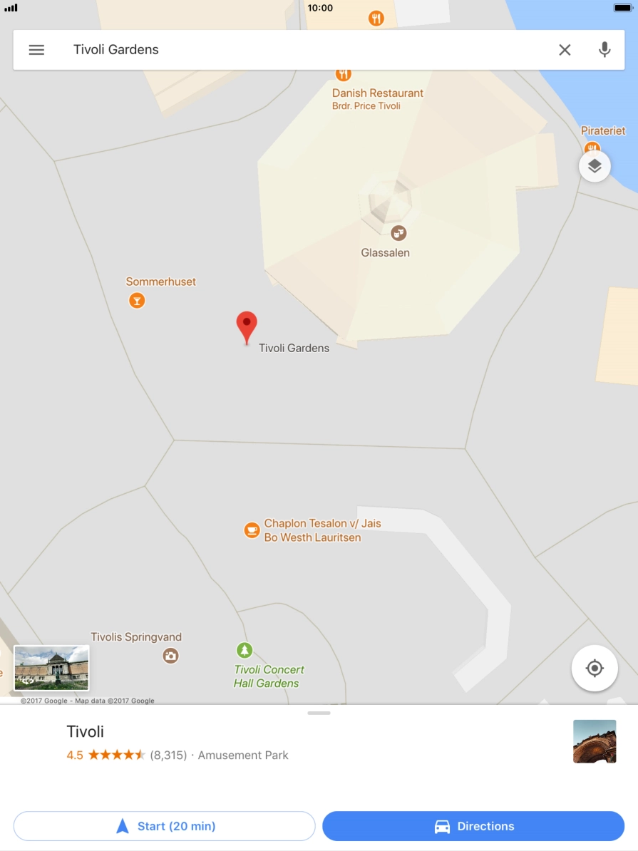 Press the destination at the bottom of the screen. Press the destination at the bottom of the screen.