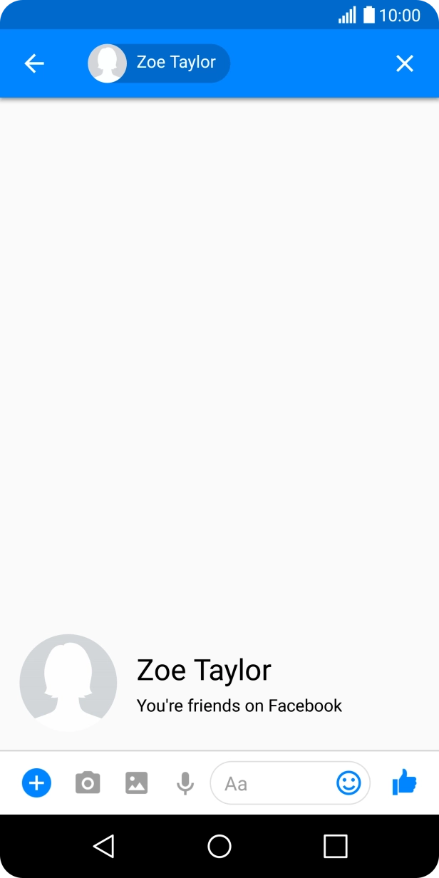 Press the text input field and write the required text.