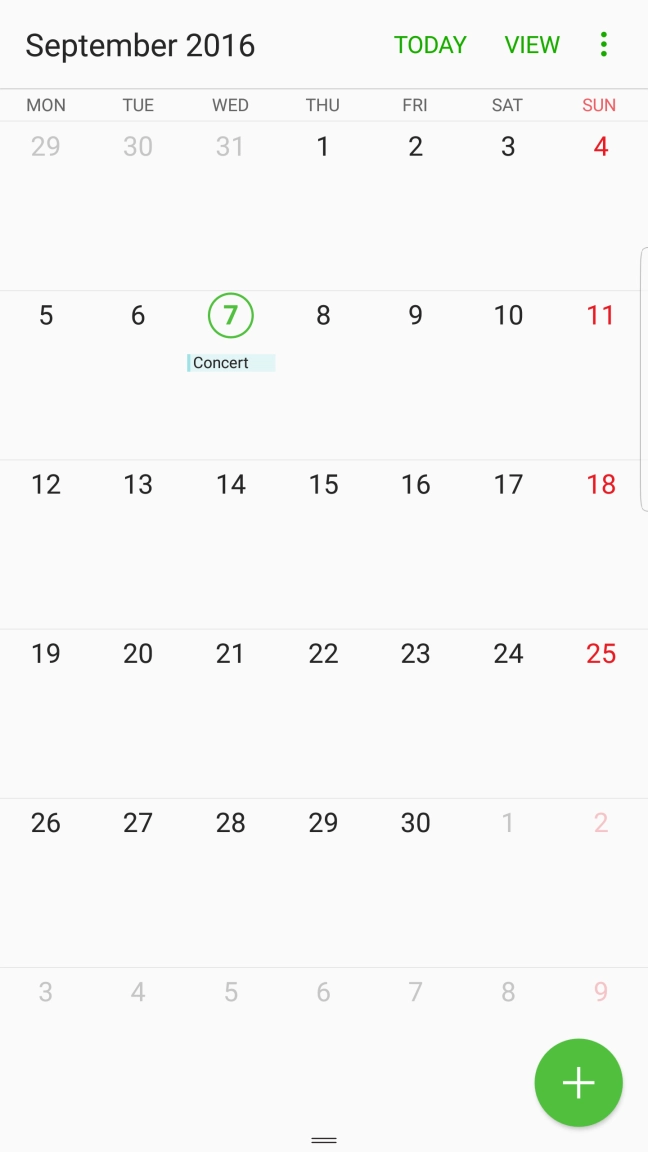 Press the new appointment icon.