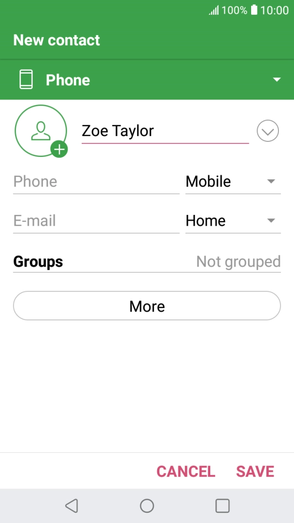 Press Phone and key in the required phone number.