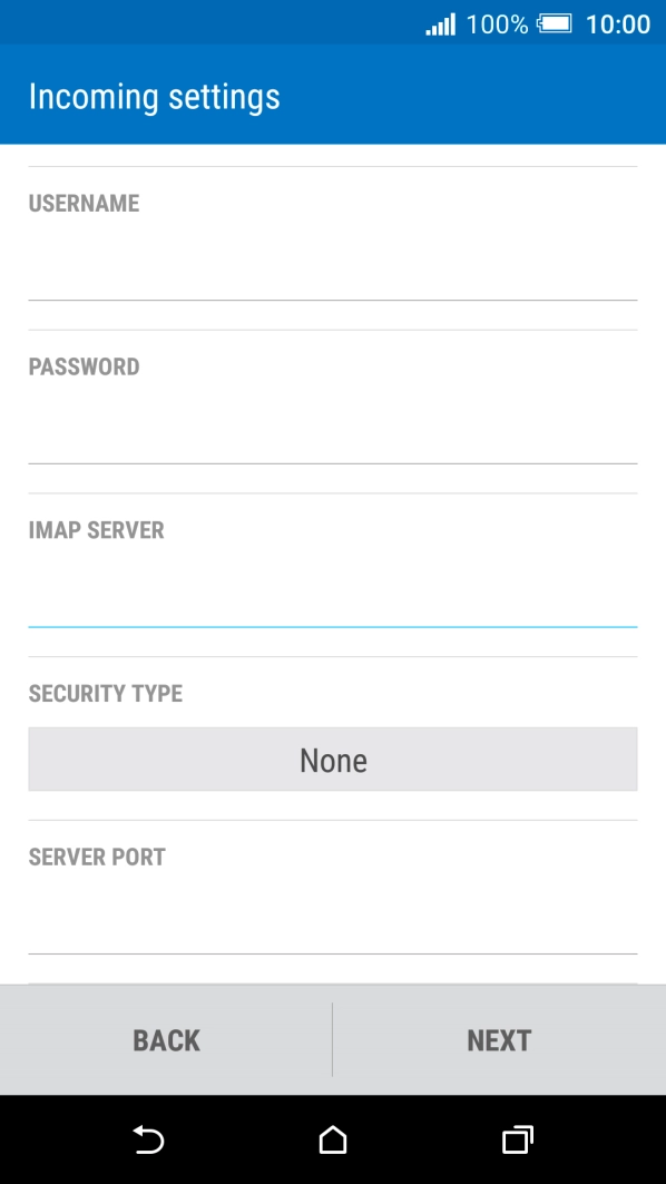 Press the field below 