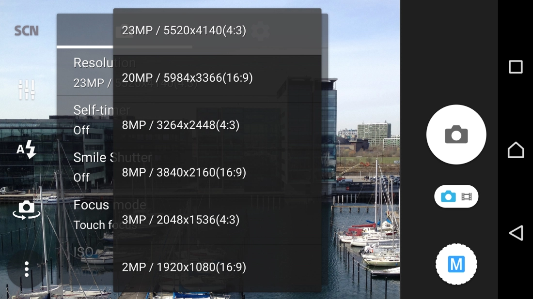 Press the required resolution.