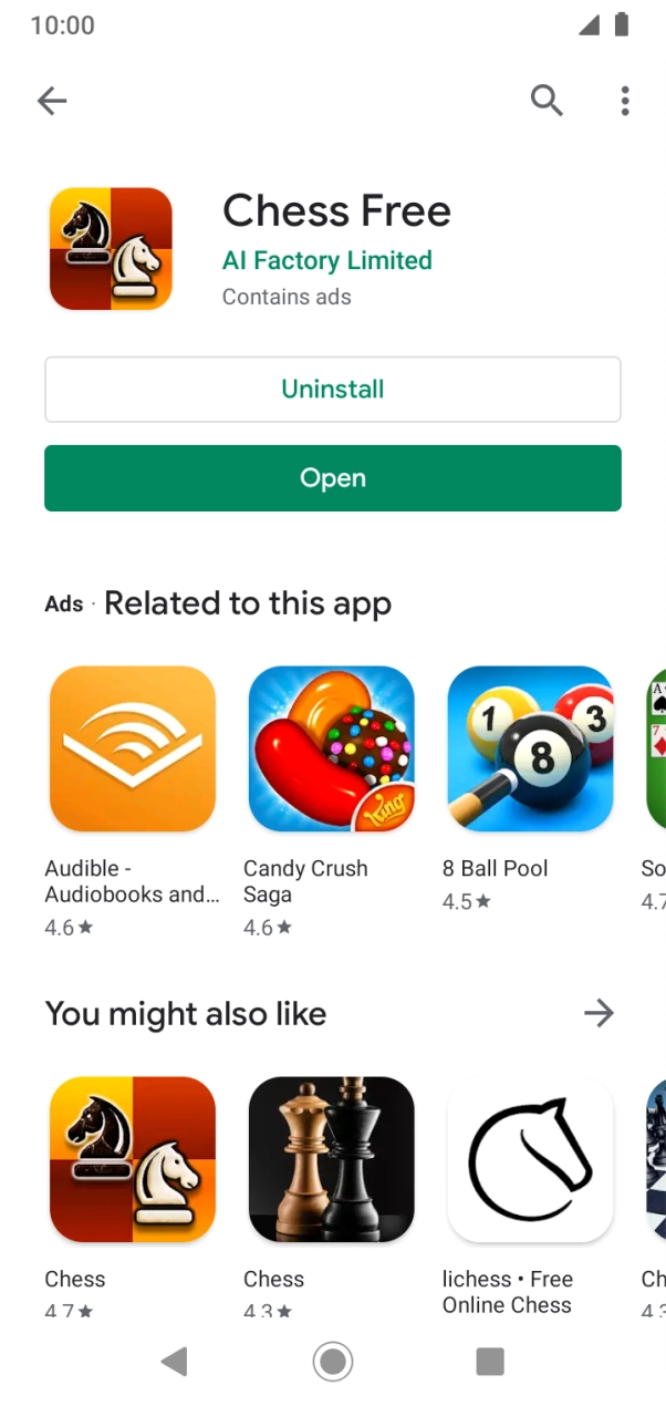 Press the Home key to return to the home screen.