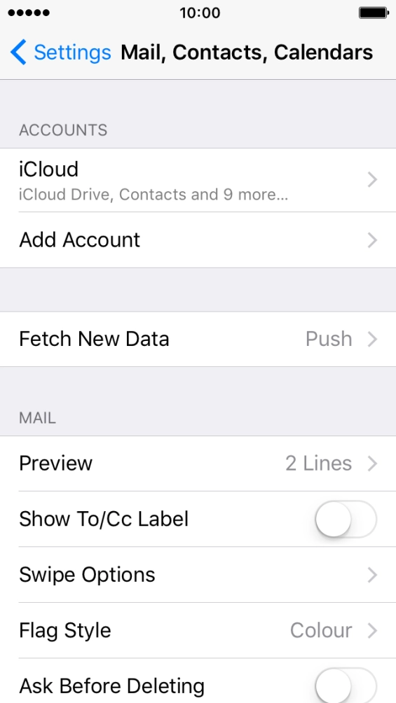 Press the Home key to return to the home screen.
