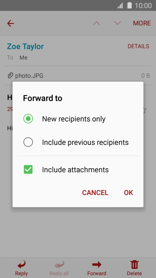 Press New recipients only.