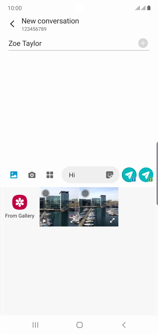 Press From Gallery and go to the required folder.