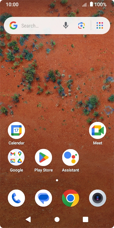 Slide two fingers downwards starting from the top of the screen.