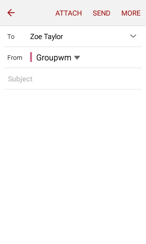 Press Subject and key in the required subject.